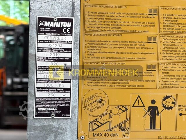 Telescopische lader Manitou PSR 2400 / 1000 3P