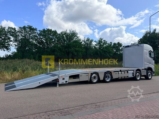 Autószállító furgon Volvo FH 500 8x2 Machine transporter | Nieuw