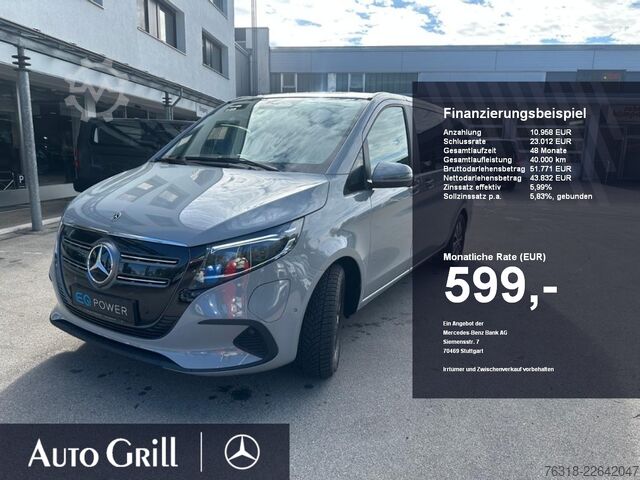 Miniautocarro Mercedes-Benz EQV 300 lang Leder elek. Türen Alpingrau 2xklima