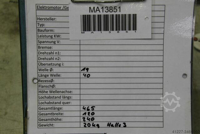 Permanente magneetmotor Siemens 1HU3058-0AC01-0ZZ9-Z