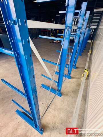 Rayonnage cantilever ca. 3,15 lfm. Kragarmregal Langgutregal H: 250 cm 140 kg/Arm META Multistrong