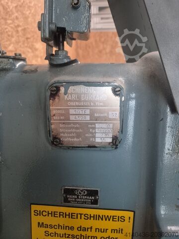 Exzenterpresse Karl Burkhard MABU TYP 10 TF