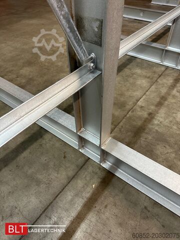 Rayonnage cantilever ca. 18,45 lfm Kragarmregal Doppelseitig H:400 cm 500 Kg/Arm