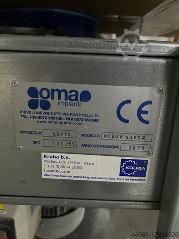 Afzuiger t.b.v. "PERTICI" Scarabeo Oma Impianti Afzuiger