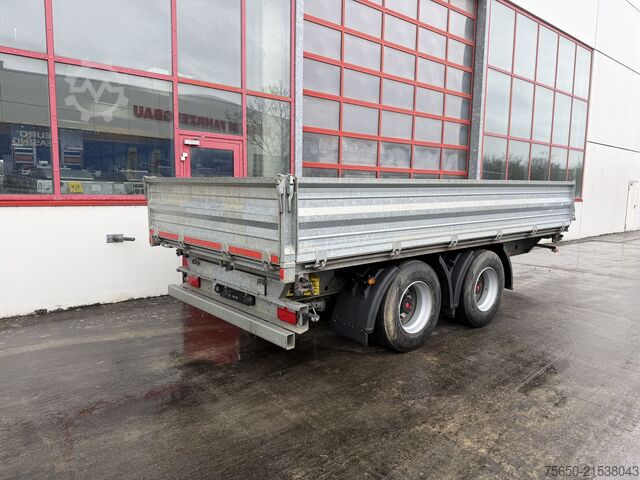 Tipper trailer  18 t  18 t Tandemkipper- Tieflader, wenig Benutzt, Breitbereifung