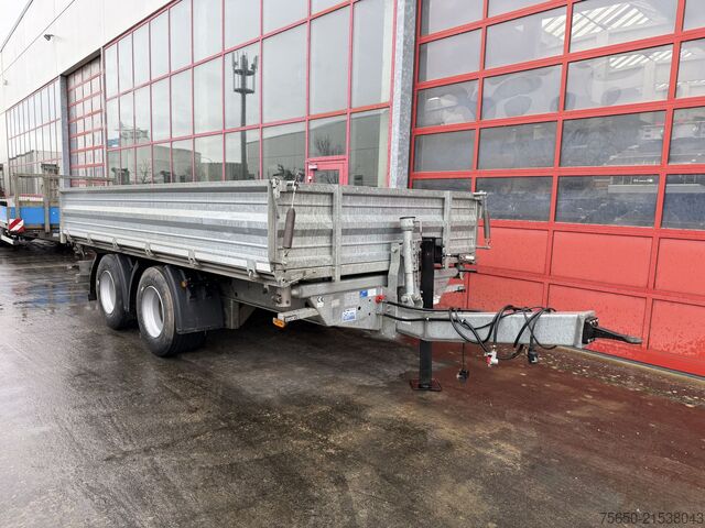 Tipper trailer  18 t  18 t Tandemkipper- Tieflader, wenig Benutzt, Breitbereifung