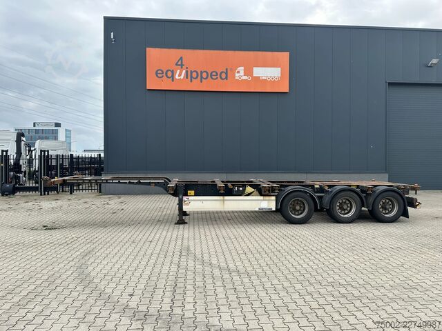 Přeprava kontejnerů Krone 40FT HIGH CUBE / BPW / DRUMBRAKES / NL-CHASSIS