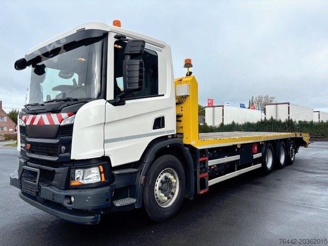 Takelwagen SCANIA XT410-8X4-TRIDEM/SEILWINDE/HYDR RAMP/FUNK/TOP