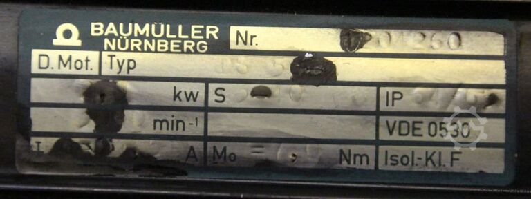 Servomotor de 2 kW, 3000 rpm Baumüller TS-5