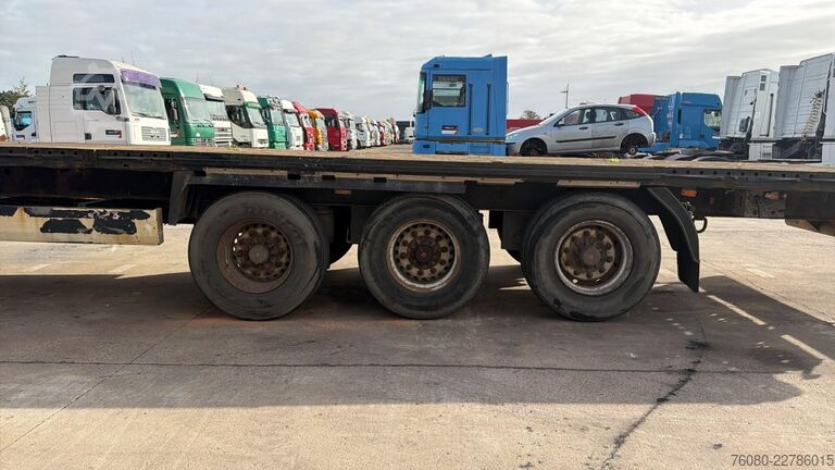 Platte bak Krone SD27 (BELGIAN TRAILER / DRUM BRAKES / FREINS TA...