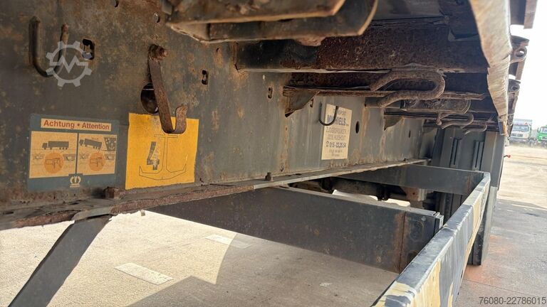 Platte bak Krone SD27 (BELGIAN TRAILER / DRUM BRAKES / FREINS TA...