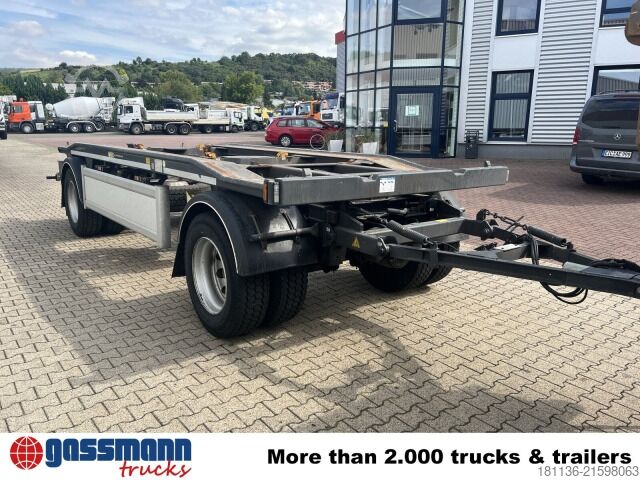 Afzetcontainer-aanhangwagen Hüffermann HAR 20.58, Abrollanhänger, Deichsel absenkbar