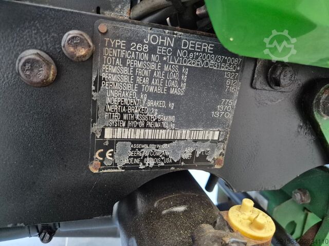 Mini traktor John Deere 1026R - 4WD - Serviced! - Only 361MTH