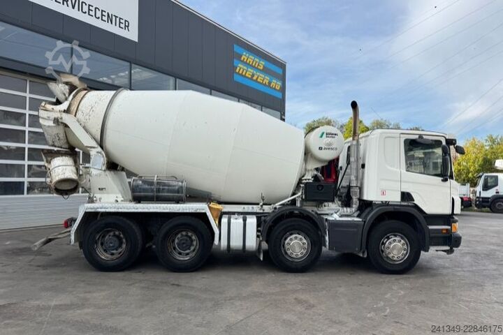 Betonblander lastbil SCANIA P450 8x4 Stetter 9m3