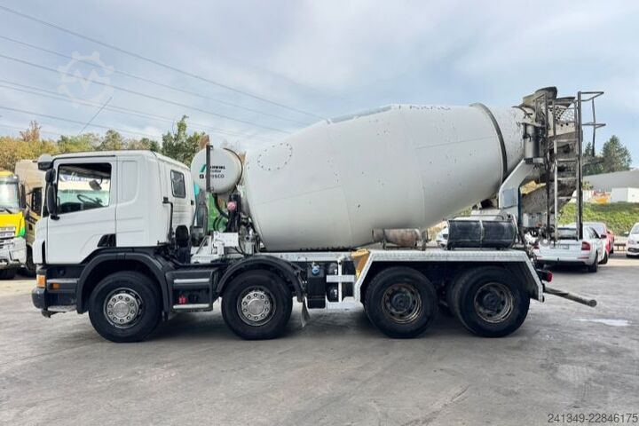 Betonblander lastbil SCANIA P450 8x4 Stetter 9m3