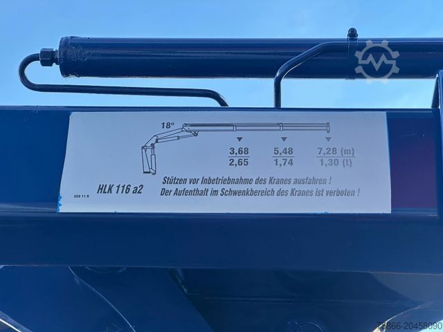 Autolaadkraan MERCEDES-BENZ 1836 LL Antos Pritsche & Heckkran MKG 116 A