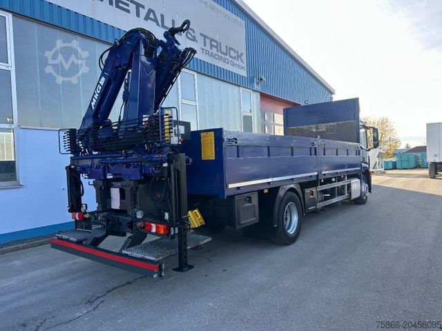 Ladbil med lad MERCEDES-BENZ 1836 LL Antos Pritsche & Heckkran MKG 116 A