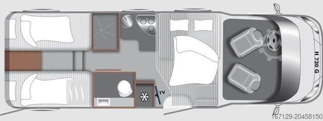 Ημιενσωματωμένο αυτοκινούμενο τροχόσπιτο LMC Tourer Lift H 730 G