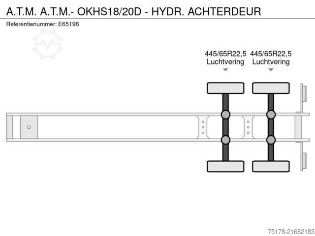 Benne A.T.M. A.T.M.- OKHS18/20D - HYDR. ACHTERDEUR