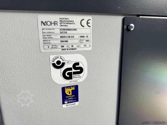 Papiersnijder Polar Mohr MOHR D80 Eco