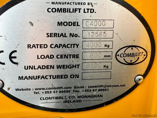 Wózek widłowy czterokierunkowy Combilift C4000 /2008 /Diesel/ Only 6262 hours
