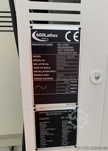 Tour CNC par apprentissage Colchester Alpha 1350XT