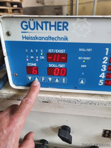 Hotrunner-eenheid 10 secties Günther DP15/10