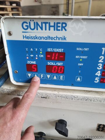 Hotrunner-eenheid 10 secties Günther DP15/10