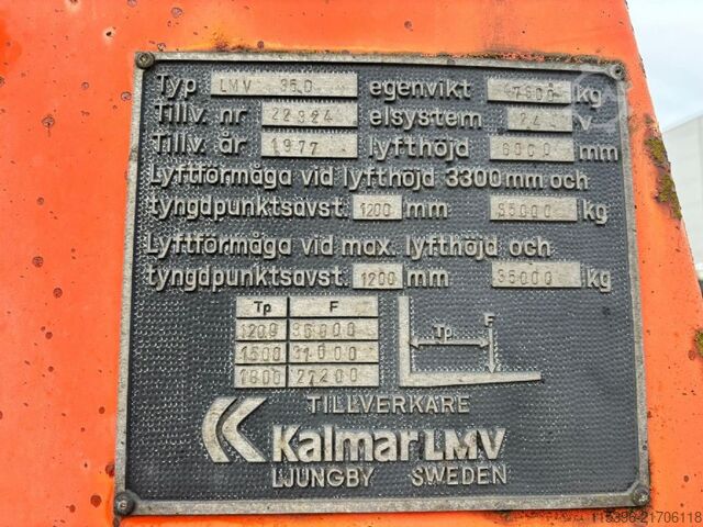 Nehéz targonca - dízel Kalmar LMV 35