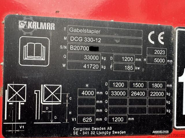 Nehéz targonca - dízel Kalmar DCG 330-12