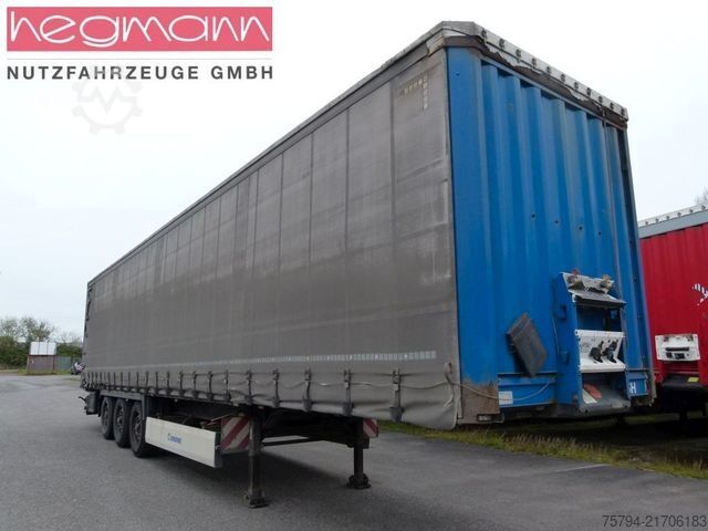 Nyitott ponyvás félpótkocsi KRONE SDP 27, BPW ECO Plus,  Standart, Deutsch