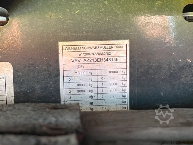 Pótkocsi SCHWARZMÜLLER DB Plattform