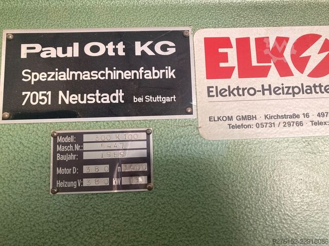 Pres za furnir OTT 300 K 100