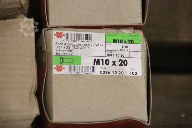 Zeskantkopschroeven M8 M10 A2 330 Würth DIN 933 M10x100 M10x20 DIN 912 M8x35 M8x30