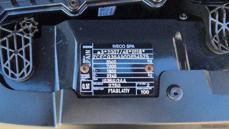Rakodóplatform Iveco Daily 35S14 Open laadbak 4.13 m Euro 6