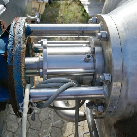 5530 liter verwarmbare/koelbare druktank / steriele druktank gemaakt van V2A met balkroerwerk  