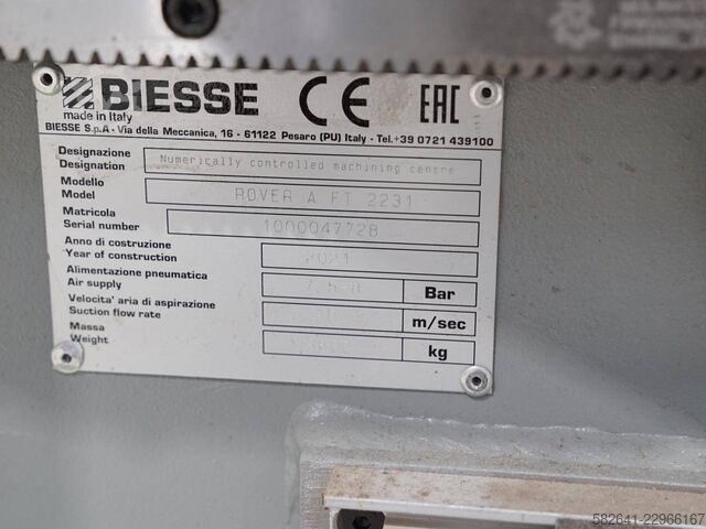 İç içe geçme hücresi BIESSE ROVER A FT