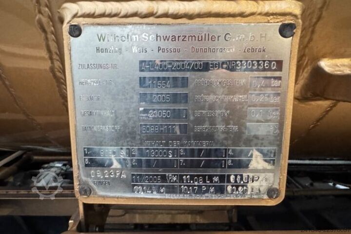 Tank kamyonu MERCEDES-BENZ Actros 2541 6x2 21'000L 2 Kammern