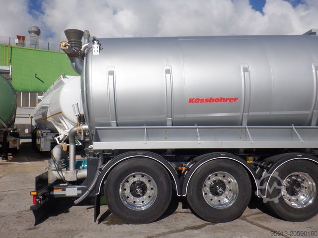 Tankoplegger KÄSSBOHRER Gülle Tankwagen Auflieger Edelstahl STN L