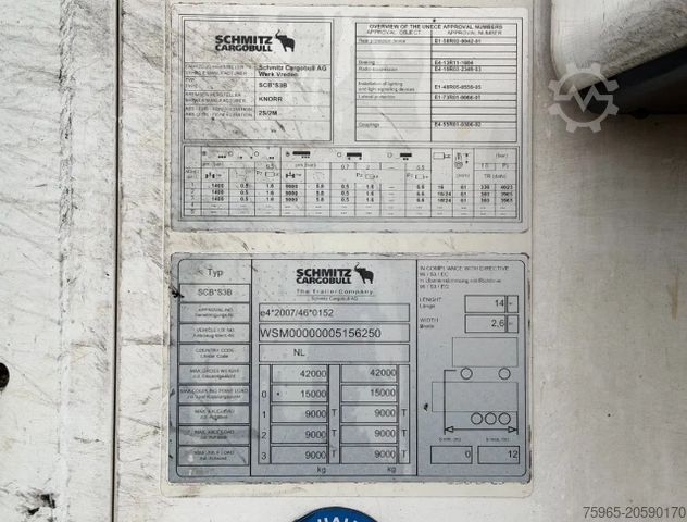 Ψυκτικός ημιρυμουλκούμενος SCHMITZ CARGOBULL SCB*S3B THERMO KING SLXe300 LIFT AXLE FLOWERWIDE