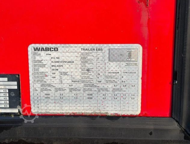 Κλειστό ρυμουλκούμενο TRIAS 812-190 THEO MULDER ISOLATED BOX DISC BRAK