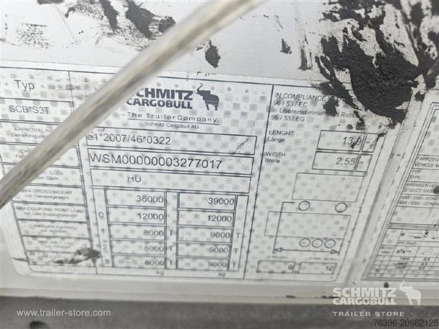 Open oplegger met zeil Schmitz Cargobull Semitrailer Curtainsider Mega