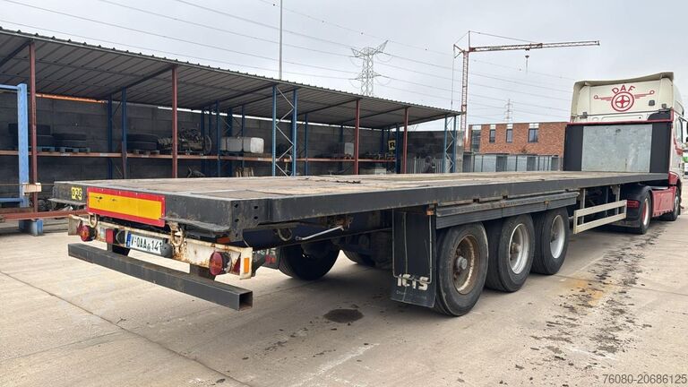 Plattform trailer Pacton TXD.339 (BELGIAN TRAILER / DRUM BRAKES / FREINS...
