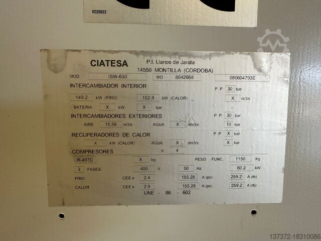 Klimatizace Ciatesa ICH-630/ISW630