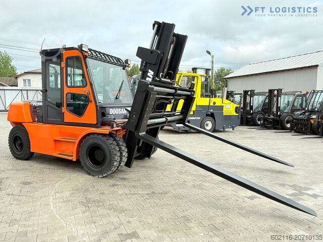 Vierwielige heftruck DOOSAN 70 / DUPLEX / FORK 2500MM / POSITIONER
