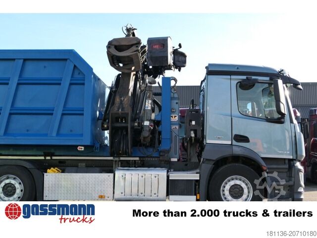 Kampós konténer BTE Abrollcontainer mit Kran Mec CL180.80.2Z