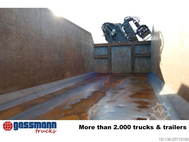 Kampós konténer BTE Abrollcontainer mit Kran Mec CL180.80.2Z