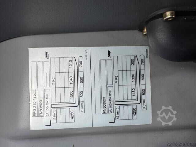 Motostivuitor Jungheinrich EFG 215 / Triplex: 4.25m! / SS / nur 716h!