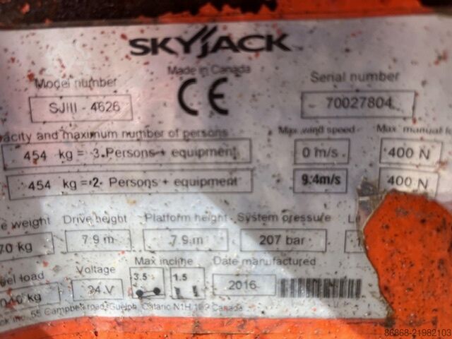 Skyjack SJIII4626 SKYJACK SJIII4626