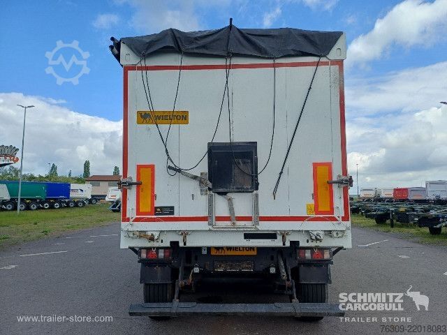 Semi-remorque benne Wielton Kipper Alukastenmulde 51m³